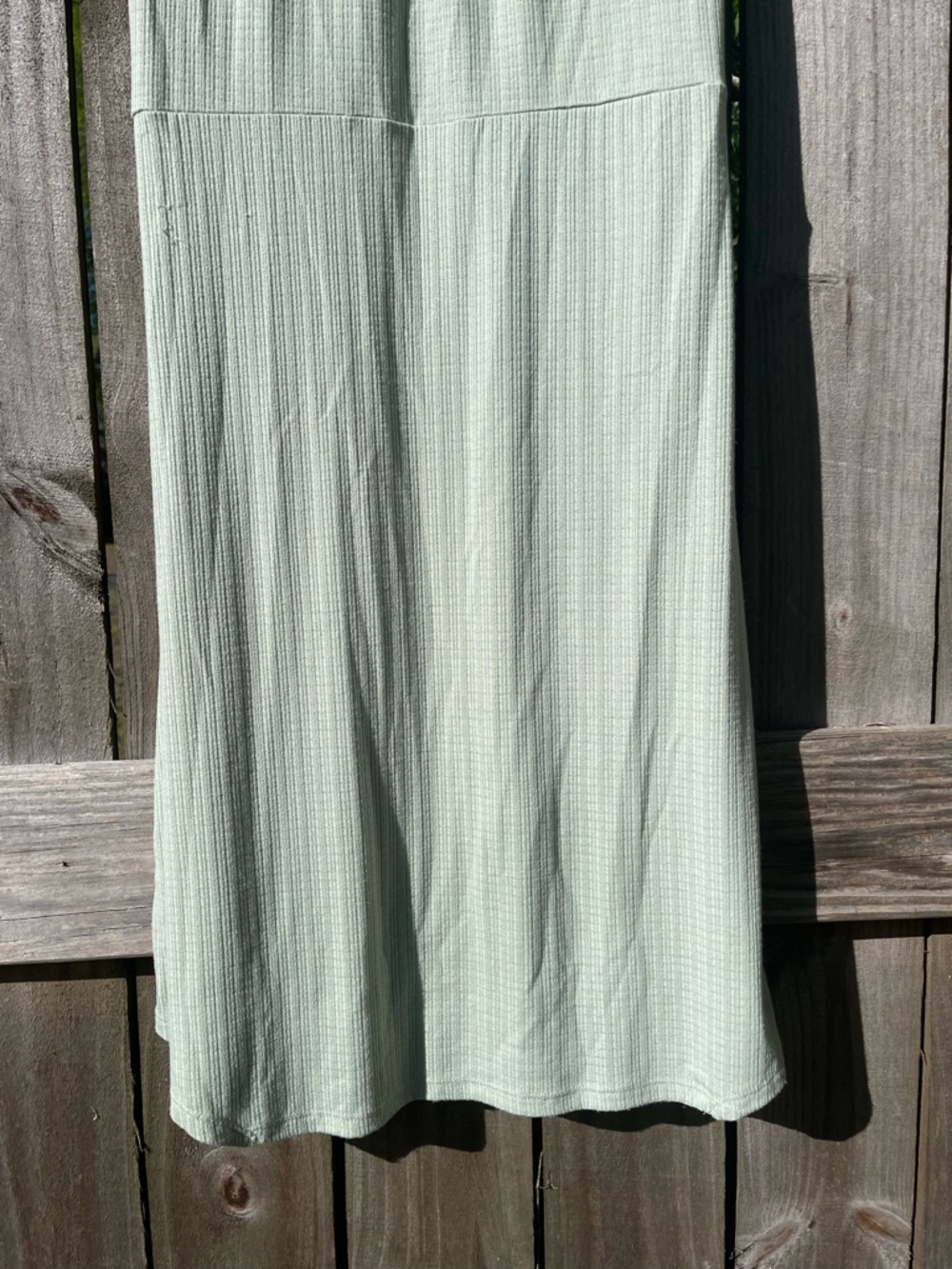 Greige Sz L Sleeveless Sage Tie-Front Midi Dress - Picture 10 of 13